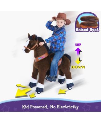 Ride-on Horse Chocolate Model U Size 4 for 4-7 Years