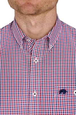 Big & Tall Short Sleeve Graph Check Poplin Shirt