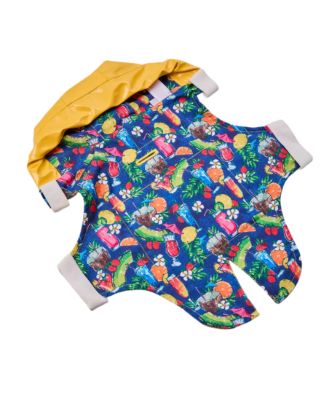 Pet Raincoat & Apparel Harness - Yellow, M