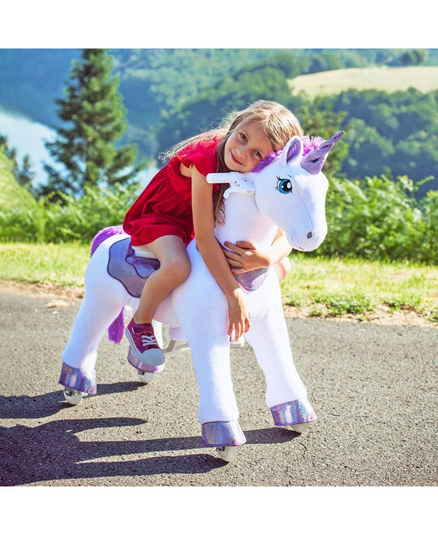 Детская игрушка PonyCycle Model E Ride-On Unicorn Toy, Ages 4-7, цвет: Фиолетовый — фото 3