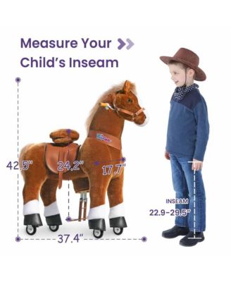 Ride-on Horse Brown Model U Size 5 for Age 7-12