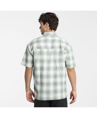 Men's Sage Green & Powder White Buffalo Check Shirt