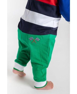 Baby Boys Jersey Knit Longall With Race Car