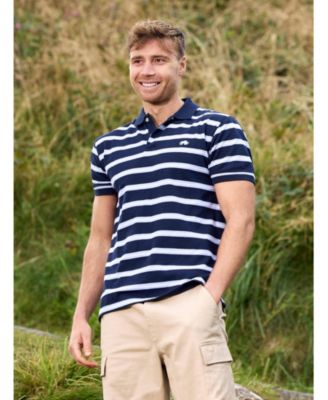 Big & Tall Triple Stripe Birdseye Polo