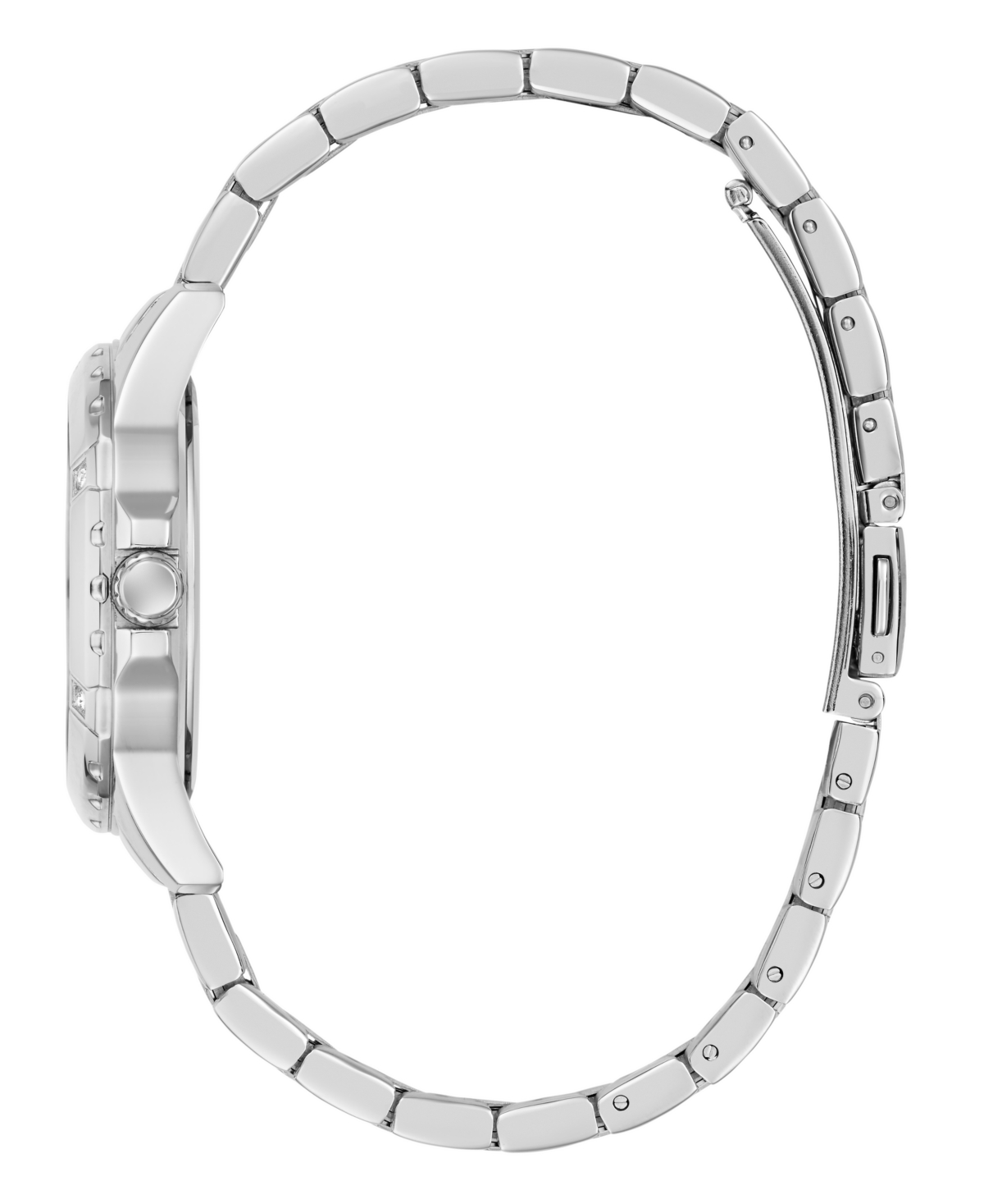 Guess Women's Silver Tone Analog Watch, 35mm In Gray