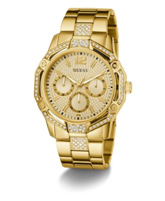 Men's Gold Tone Multi-function Watch, 46mm