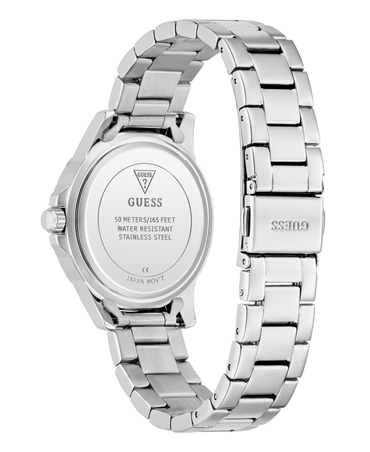 Guess Women's Silver Tone Analog Watch, 35mm In Gray