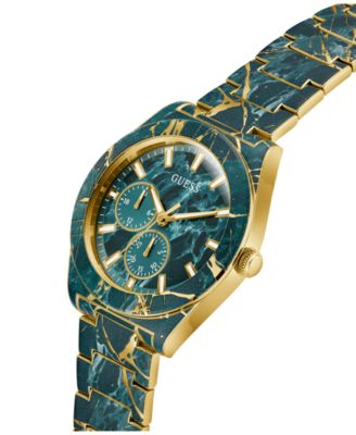 Men's Green Multi-function Watch, 44mm