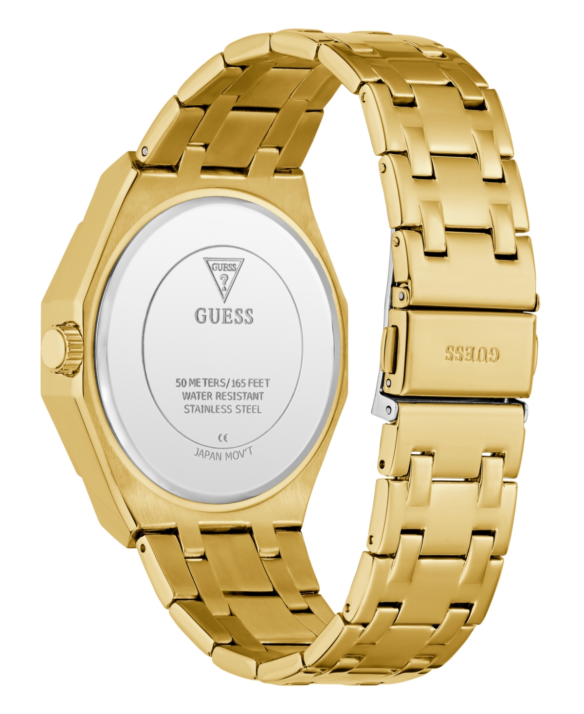 Guess Men's Gold Tone Multi-function Watch, 43mm