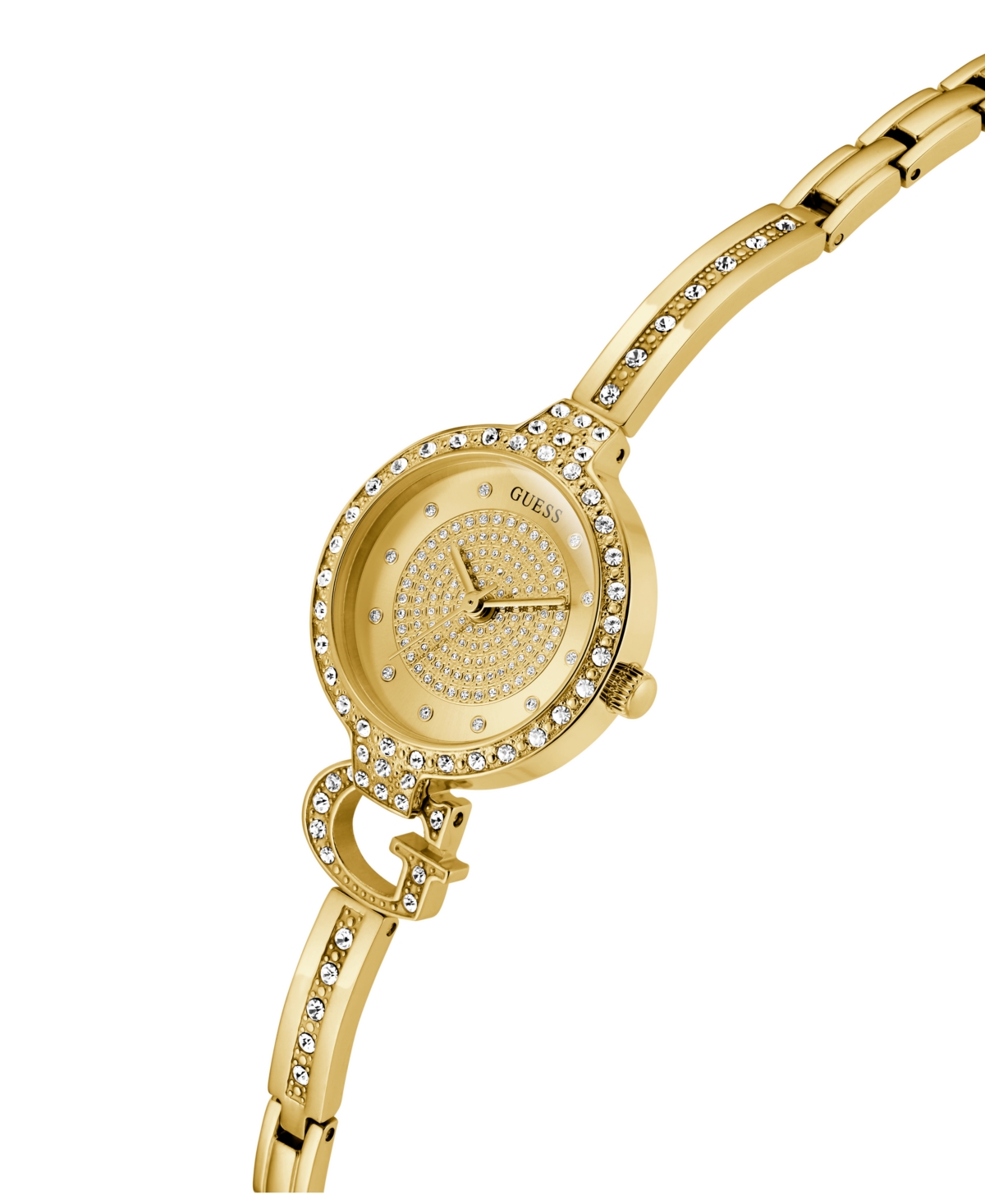 Guess Women's Gold Tone Analog Watch, 28mm In Gold