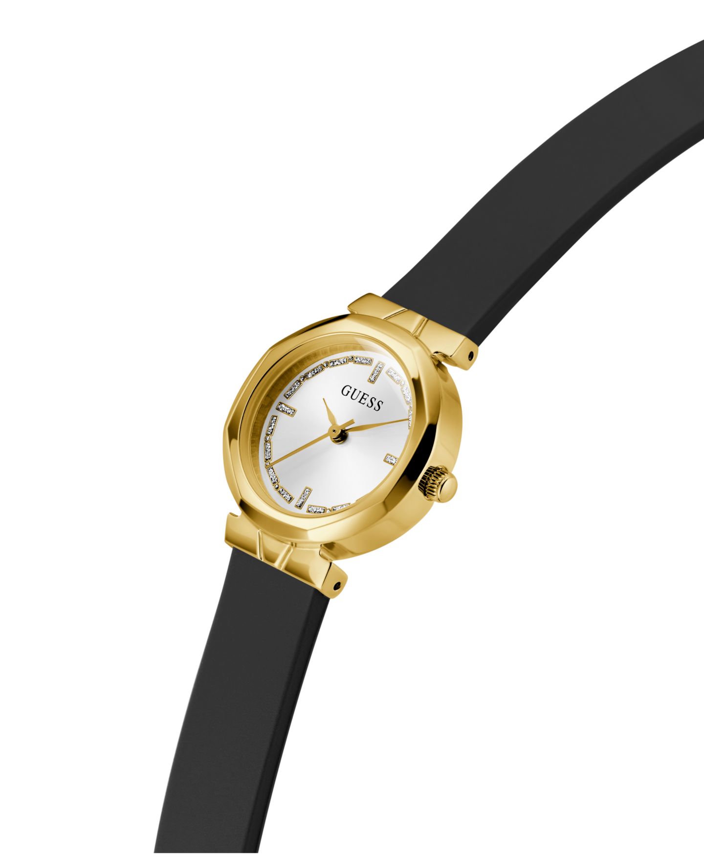 Женские часы GUESS Black Gold Tone Analog Watch, 26mm — фото 3