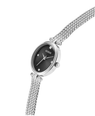 Women's Silver Tone Analog Watch, 24mm