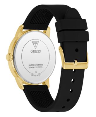 Men's Black Gold Tone Analog Watch, 40mm