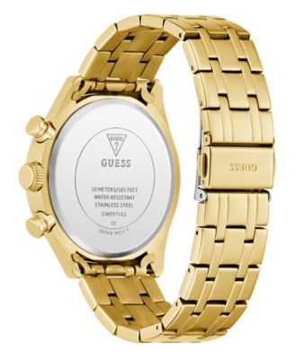 Men's Gold Tone Multi-function Watch, 44mm