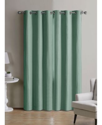 Modern Living 2 Pack Textured Woven Light Filtering Grommet Top Window Curtain Panels - in. Long