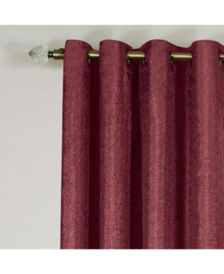  Vesper Room Darkening Grommet Top Crinkled Satin Lined Single Window Curtain Panel - 84 in. Long