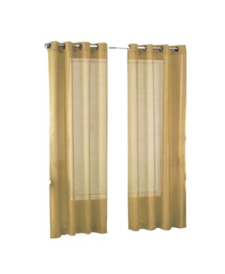 Ultra Luxurious Elegant Sheer Grommet Single Curtain Panel
