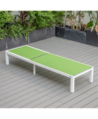 Marlin Patio Chaise Lounge Chair With White Aluminum Frame