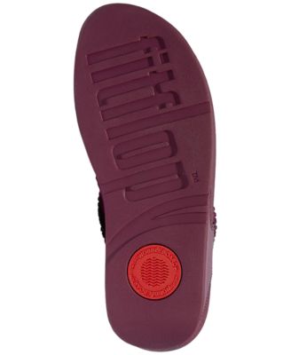 Women's Lulu Maxi-Crystal Toe-Post Wedge Sandals