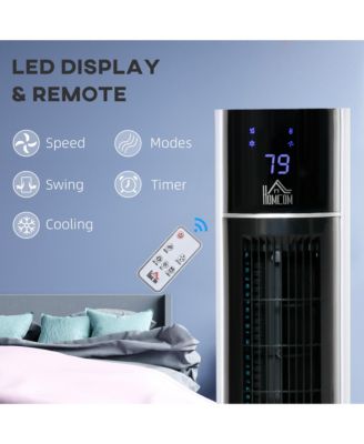 Bladeless Air Cooler, Evaporative Oscillating Tower Fan Humidifier Unit