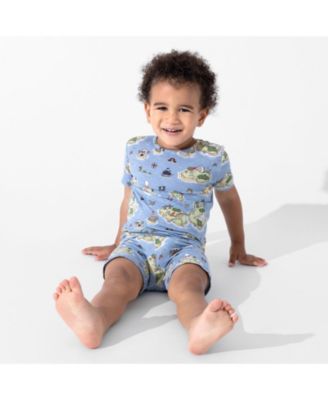 Kids Unisex Pirate Cove 2-Piece Short Sleeve & Shorts Pajama Set