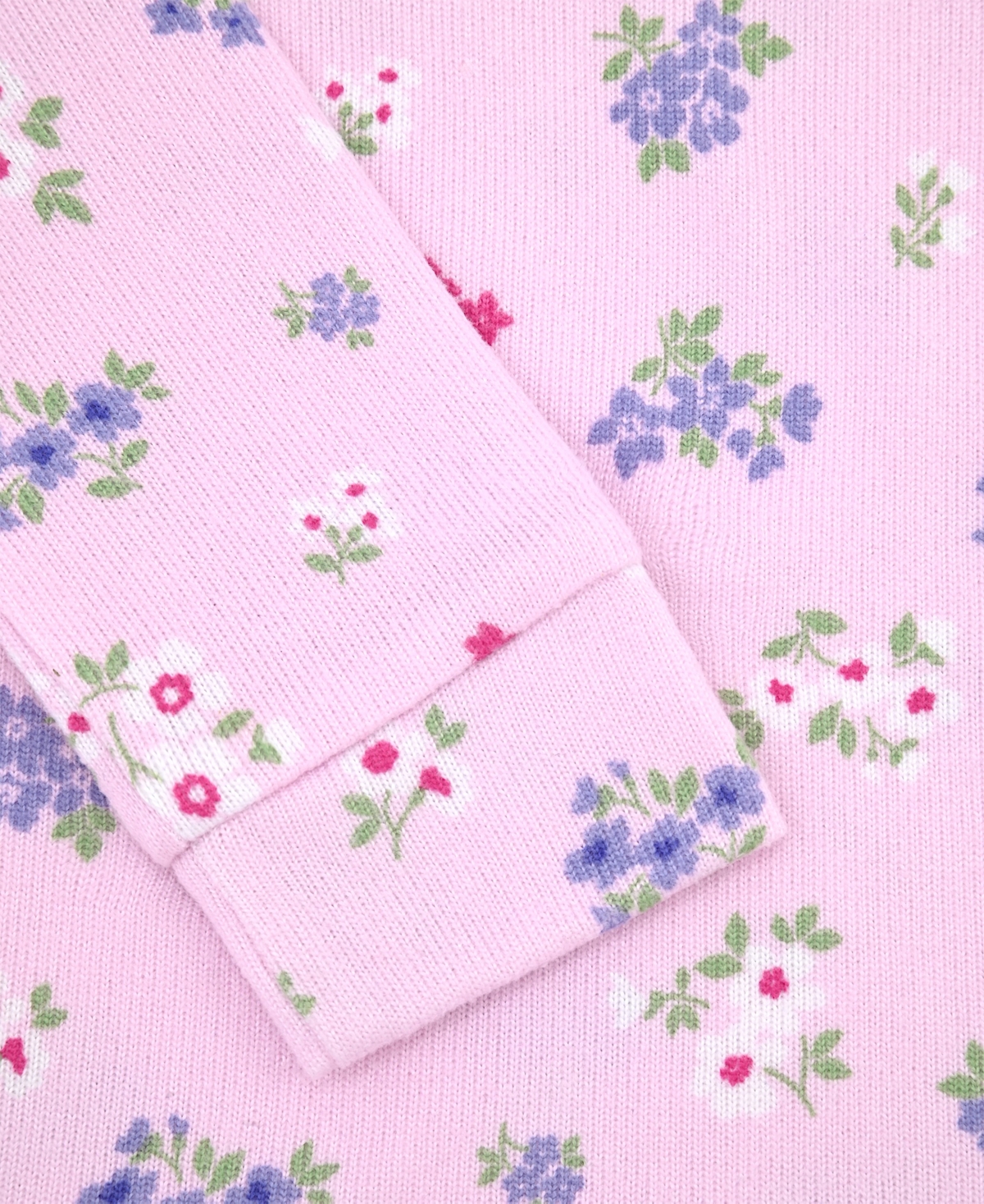 Max & Olivia Baby And Toddler Girls 2-piece Ditsy Floral Pajama With Socks Set In Pink