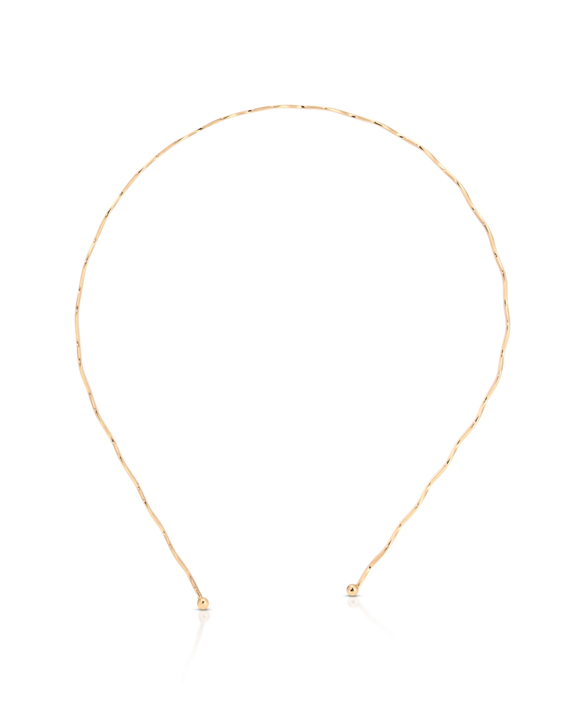 Ettika Gold Tone Zig Zag Headband In Gold