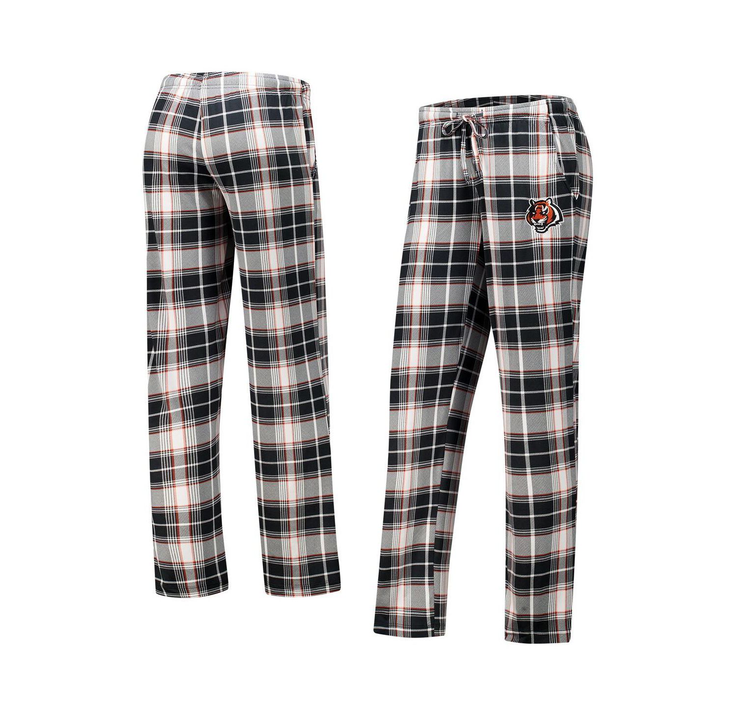 Women's Black Cincinnati Bengals Ashford Plaid Knit Pants
