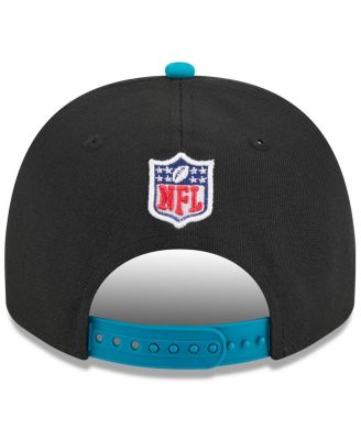 Big Boys and Girls Black/Teal Jacksonville Jaguars 2025 NFL Draft A-Frame 9FIFTY Snapback Hat
