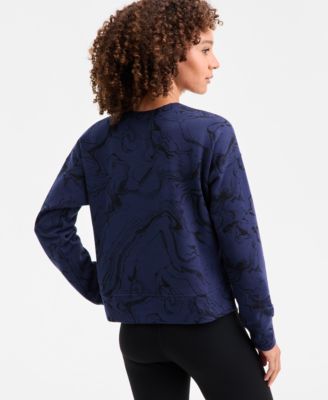 Plus Size Earthly Marble Fleece Sweatshirt, Macy's Exclusive