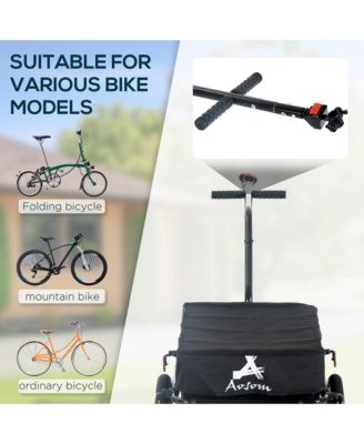 Double Wheel Internal Frame Enclosed Bicycle Cargo Trailer,