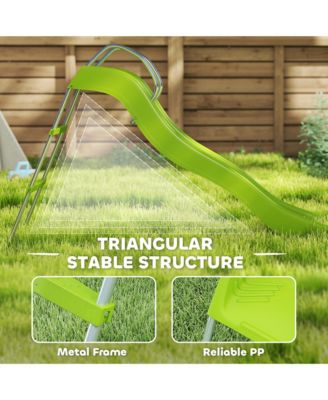 Outdoor Slide for Kids Ages 3-8, 5.7FT Freesding Wave Slide,