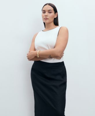 Women's Linen Pencil Skirt