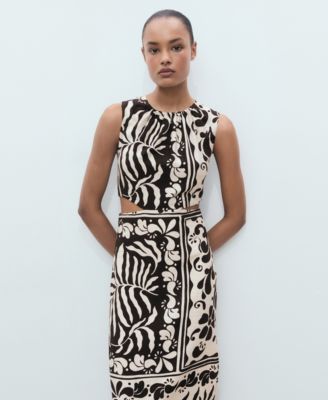 Women's Cut-Out Midi Dress