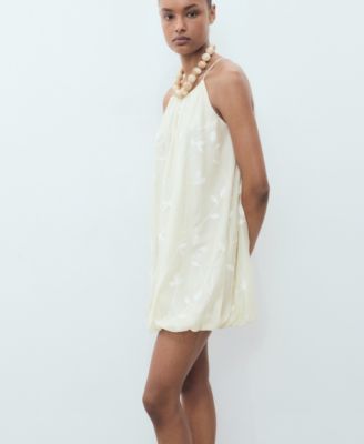 Women's Balloon Halter Dress