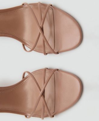 Women's Crossed Strap Heeled Sandals