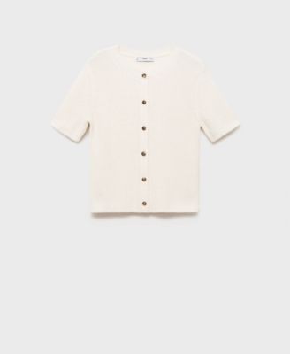 Women's Short-Sleeved Knitted Cardigan