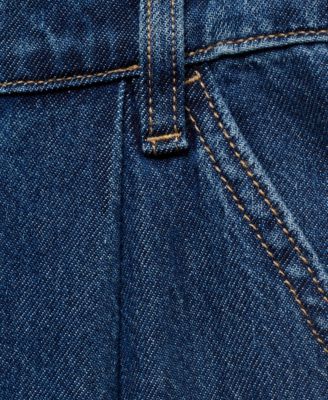 Women's Wide Leg Pleated Jeans