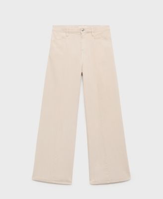 MANGO - Women's Straight-Fit Mid-Rise Denim Jeans