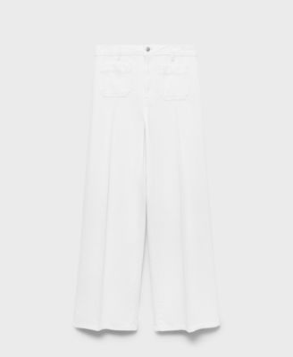 MANGO - Women's High-Rise Wide leg Jeans