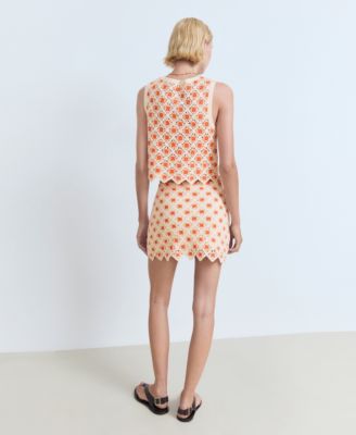 Women's Crochet Mini Skirt