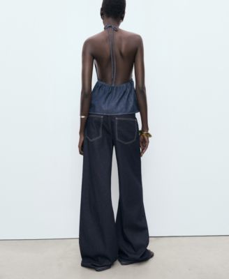 Women's Low Waist Wide Leg Jeans