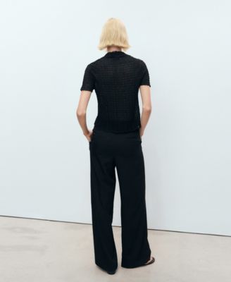 Women's Wide Leg Pleated Pants