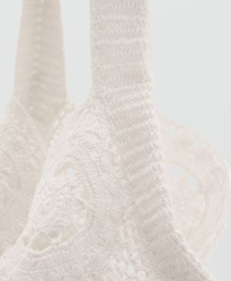 Women's Crochet Shopper Bag