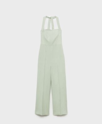 Women's Linen Halter Jumpsuit