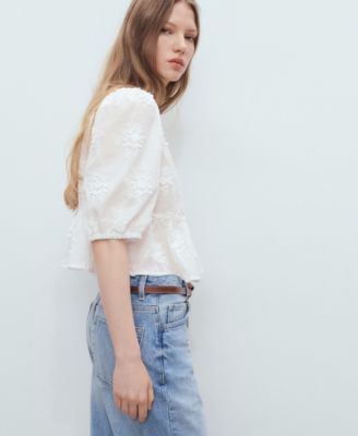 Women's Cotton Embroidered Blouse