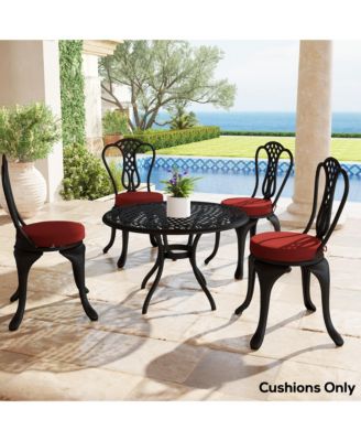 Round Indoor/Outdoor Chair Cushion Pads Set of 4