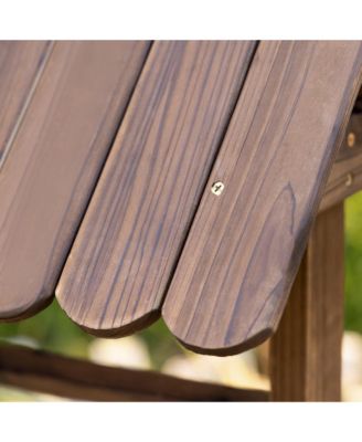 Wooden Wishing Well Raised Garden Bed, Flower Planter,