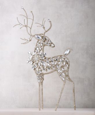 Opulence Iron and Gem Deer Figurine, Macy's Exclusive
