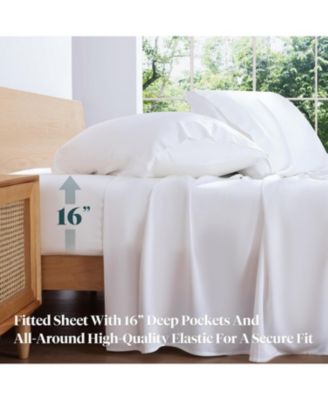 4-Pc Rayon from Bamboo Sheet Set – Cooling & Soft Luxury, Full